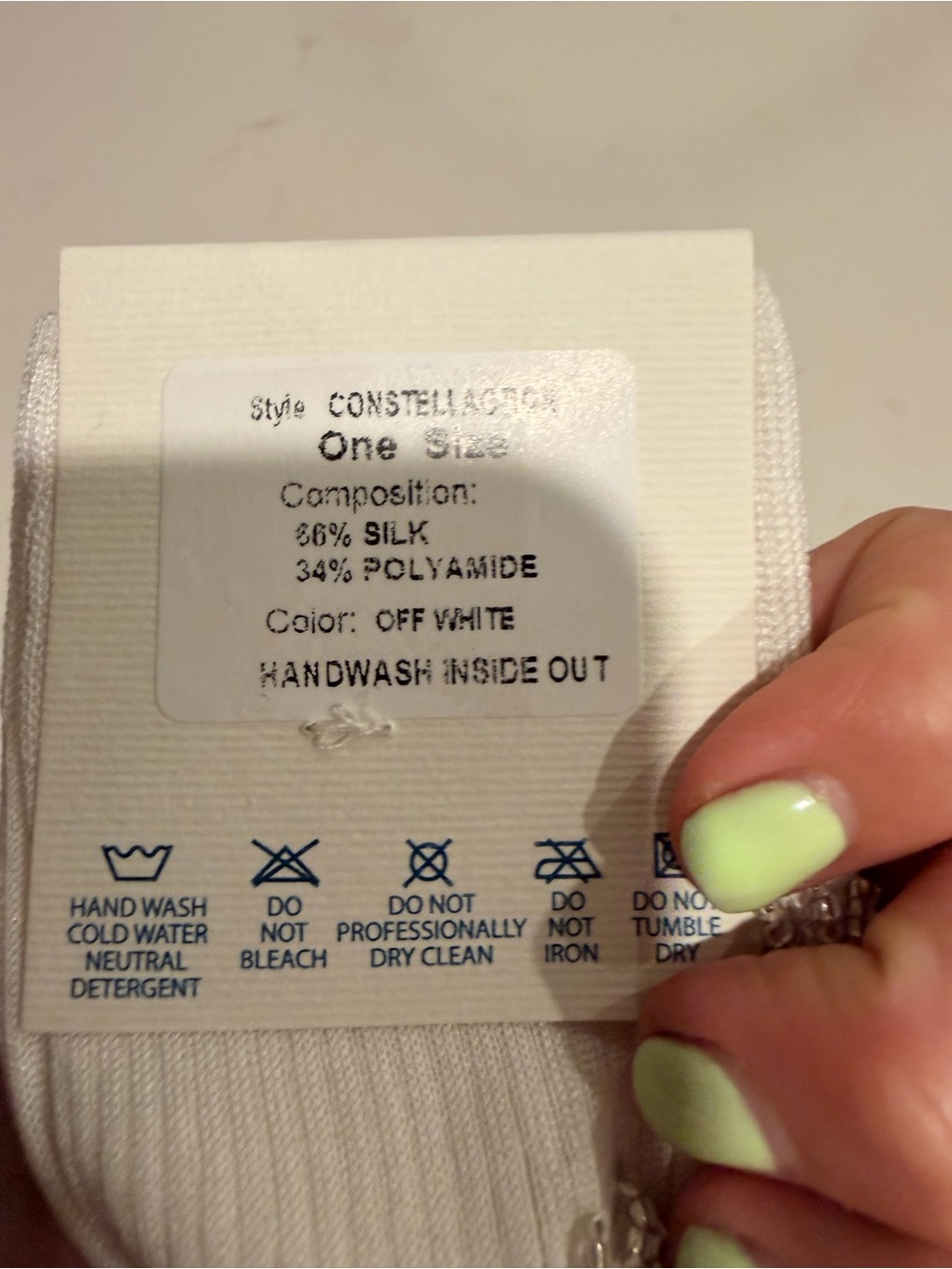 MARIA LA ROSA WHITE CONSTELLATION SOCK - Picture 4 of 4